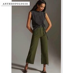 Anthropologie Magic Fabric Wide-Leg Colette Cropped Pants